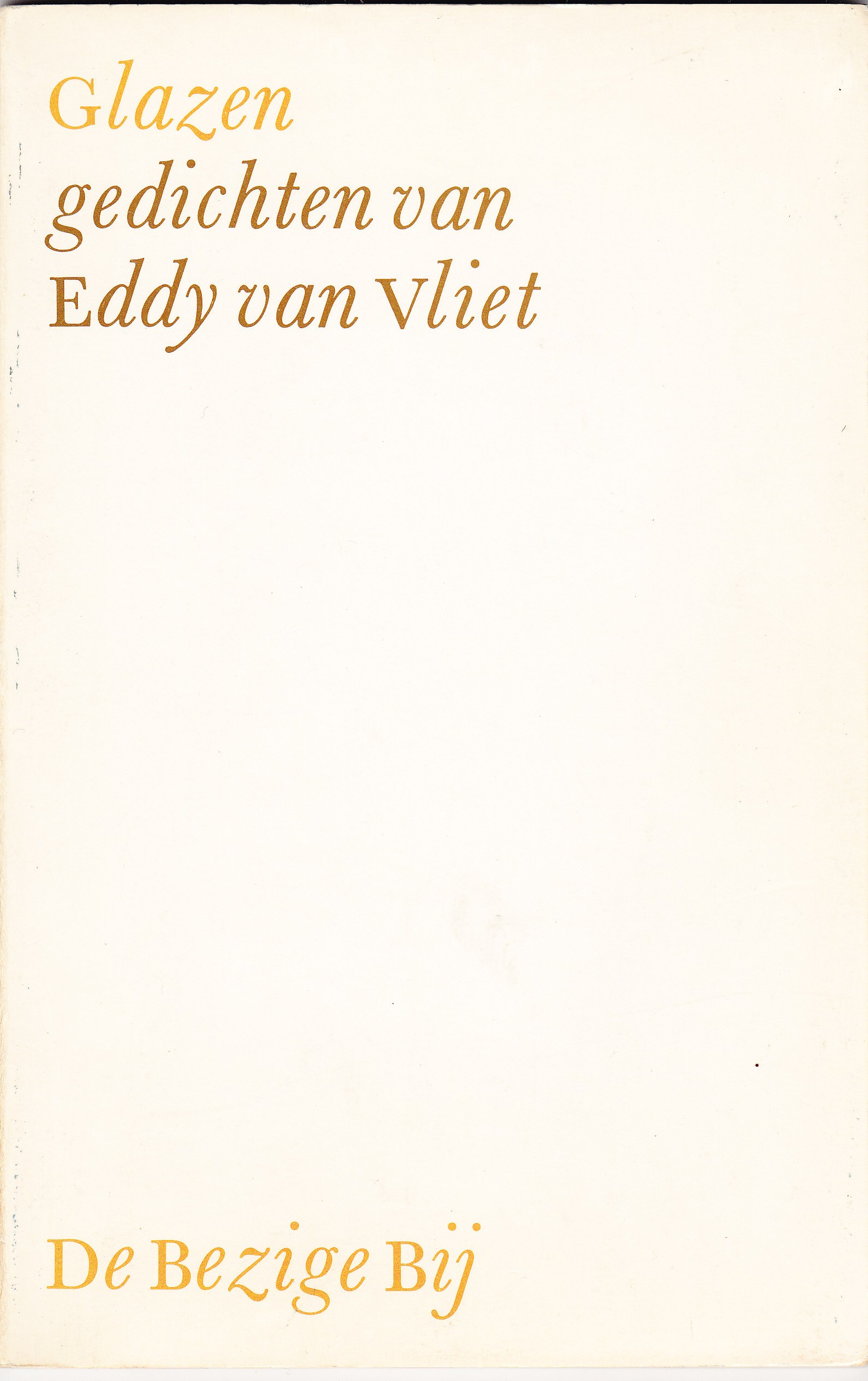 Verwonderlijk Van Vliet, Eddy – Schrijversgewijs AP-33